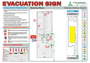 Evacuation Sign - Example #1