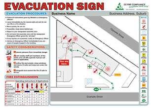 Evacuation Sign - Example #2