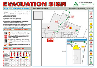 Evacuation Sign Example